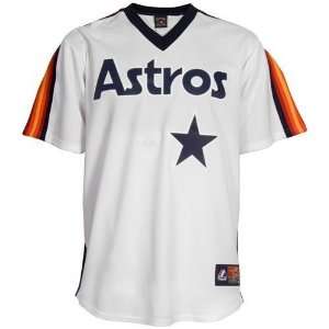  Houston Astros Cooperstown Blank Replica White Jersey 