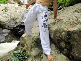 Column Dragon Meditation Yoga Pants Bold White XL Tall  