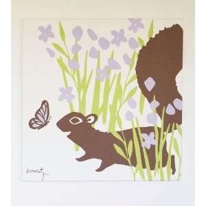 Nursery Hemp Print  Purple Butterfly
