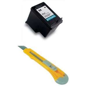  One Black Ink Cartridge HP 94 XL HP94 HP94B + Cutter for 