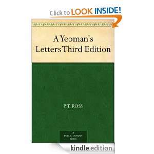 Yeomans Letters Third Edition P. T. Ross  Kindle Store