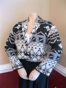 Indian FLASHBACK FABRIC Tapestry Jacket Small Western 6  