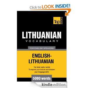    Lithuanian   5000 Words Andrey Taranov  Kindle Store