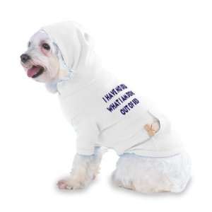   bed Hooded (Hoody) T Shirt with pocket for your Dog or Cat XS White