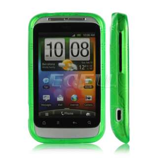   Range – Silicrylic Rubber Skin Back Case for HTC Wildfire S   Green
