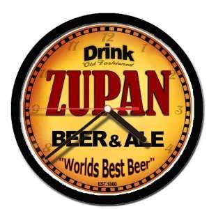  ZUPAN beer and ale cerveza wall clock 