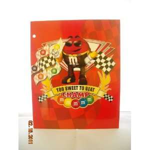  M&Ms Too Sweet To Beat Champ Red Folder New Everything 