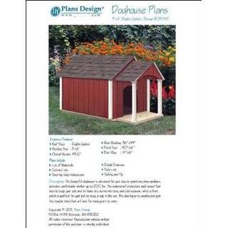 Dog House / Pet Kennel Project Plans, Gable Double Roof Style with 