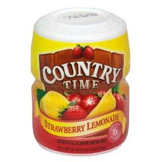Country Time Strawberry Lemonade Drink Mix (Makes 6 Quarts) 18 Ounce 