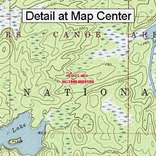   Topographic Quadrangle Map   Iron Lake, Minnesota (Folded/Waterproof