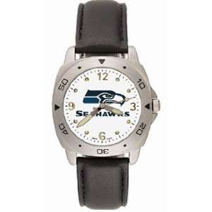 Seattle Seahawks Mens Pro Leather Watch 