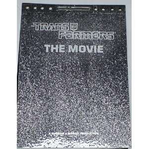    TRANSFORMERS THE MOVIE 1986 PROMOTIONAL CLIPBOARD 