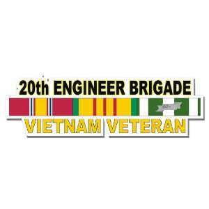  US Army 20th Engineer Brigade Window Strip Decal Sticker 5 