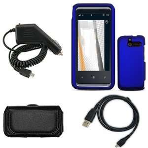 HTC Arrive Combo Rubber Blue Protective Case Faceplate Cover + Rapid 