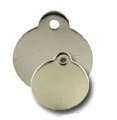 Double Sided Engraved Pet ID Tag Round Stainless Steel  