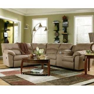   Recliner Sofa with Cup Holders in Chocolate Microfiber