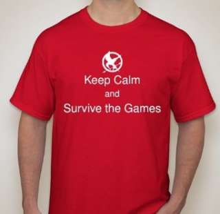  Hunger Games Keep Calm and Survive the Games T Shirt 