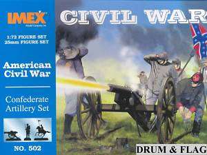 IMEX 502 CIVIL WAR CONFEDERATE ARTILLERY. 172 SCALE  