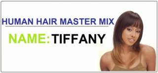 TIFFANY FULL WIG HUMAN HAIR BLEND MIX WIGS MILKY WAY  