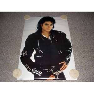  Michael Jackson BAD 1987 Vintage Poster 