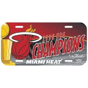  NBA Miami Heat 2006 Champions License Plate *SALE* Sports 