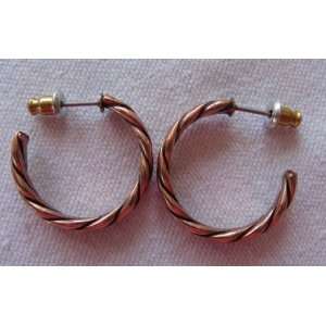  Solid Copper Hoop Earrings CE5250C02 