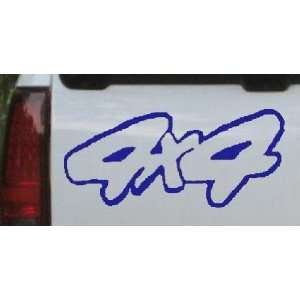 Blue 30in X 13.8in    4 X 4 Off Road Car Window Wall Laptop Decal 