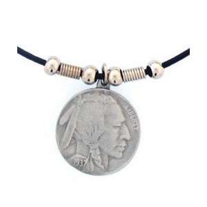  Earth Spirit Necklace   Indian Head Nickle Jewelry