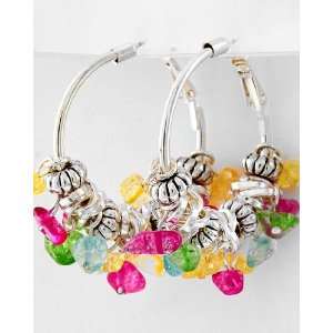   Acrylic Dangles & Ornate Silver Beads & Findings 