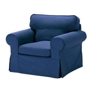   Ikea Ektorp Armchair Cover, Chair Slipcover Idemo Blue