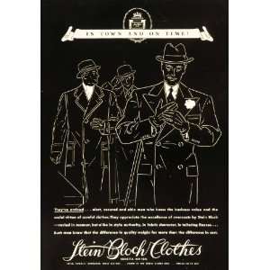  1936 Ad Stein Block Clothes Menswear Business Fashion 