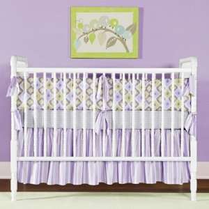  Ikat Lavender 3pc Crib Bedding Baby