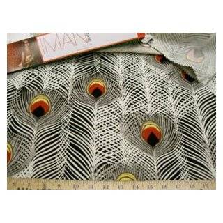 Fabric IMAN Punjab Peacock Noir IM2 By Yard,1/2 Yard,Swatch