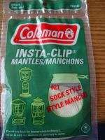 pack #21 Coleman Insta Clip Lantern Mantles Sock Style  