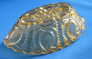   Glass) West Virginia Glass Relish Bowl in the IOU pattern AKA #218