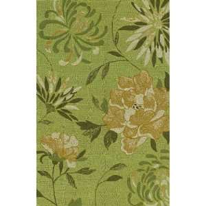  Dalyn Terrace Moss Outdoor/Indoor Rug Floral Transitional 