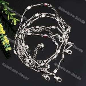 5Pcs Nickel Free Copper Adjustable Link Chain Bracelet  