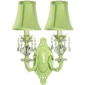  Lily Double Sconce   Sage