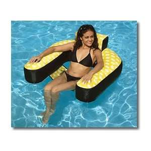   COVERED SUSPENDING CHAIR INFLATABLE POOL FLOAT