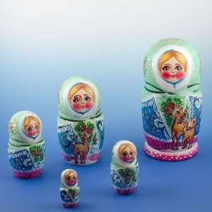   Reindeer Russian Nesting Dolls, Matryoshka, Matreshka