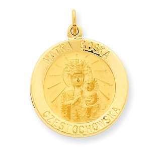  14k Matka Boska Medal Charm Jewelry