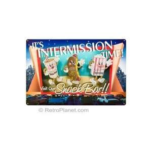  Drive In Intermission Snack Bar Metal Sign