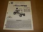 c749] Ariens Parts Manual OLD Fairway Rider Mower