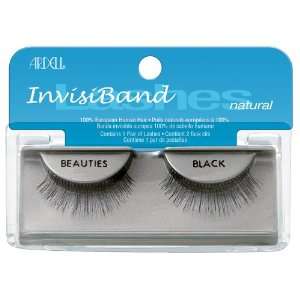  Ardell Invisiband Lashes, Beauties Black, 1 Pair (Pack of 