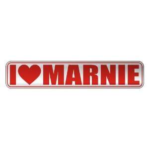   I LOVE MARNIE  STREET SIGN NAME