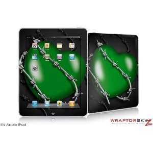  iPad Skin   Barbwire Heart Green   fits Apple iPad by 