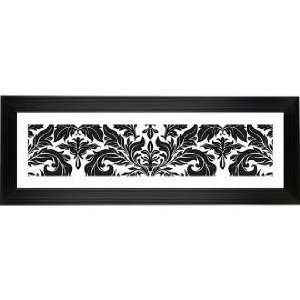  Giclee Black Tapestry Stepped Strip 52 1/8 Wide Wall Art 