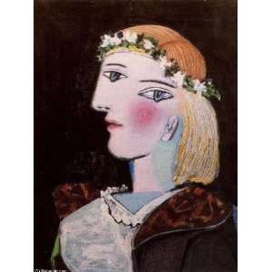   Picasso   24 x 32 inches   Retrato de Marie Thérèse Walter con guirn