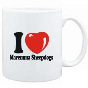    Mug White  I LOVE Maremma Sheepdogs  Dogs