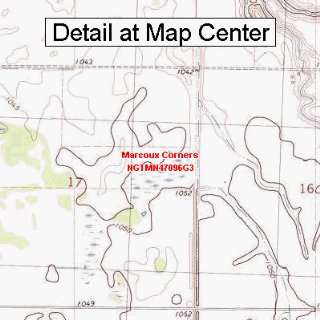 USGS Topographic Quadrangle Map   Marcoux Corners, Minnesota (Folded 